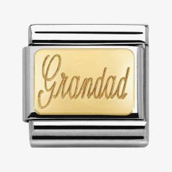 Nomination CLASSIC Gold Engraved Signs Grandad Charm 030121/28
