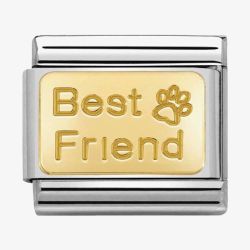 Nomination CLASSIC Gold Engraved Best Friend Paw Charm 030121/50