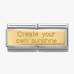 Nomination CLASSIC Gold Double Create Own Sunshine Charm 030710/21