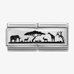 Nomination CLASSIC Double Link Oxidised Savanna Charm 330790/07