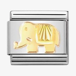 Nomination CLASSIC Composable Gold Coated Elephant Charm 030149/50