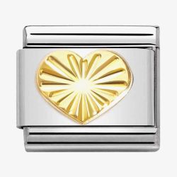 Nomination CLASSIC Composable Gold Coated Heart Charm 030149/51*
