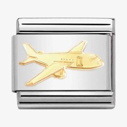 Nomination CLASSIC Composable Gold Aeroplane Charm 030162/75