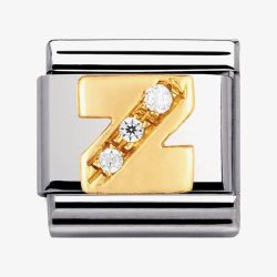 Nomination CLASSIC Gold Letters Cubic Zirconia Z Charm 030301/26