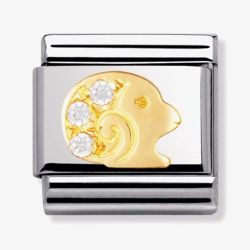 Nomination CLASSIC Gold Zodiac Cubic Zirconia Aries Charm 030302/01