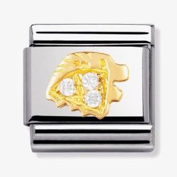 Nomination CLASSIC Gold Zodiac Cubic Zirconia Leo Charm 030302/05