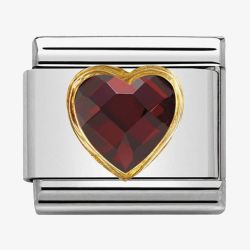 Nomination CLASSIC Gold Red Heart Charm 030610/005