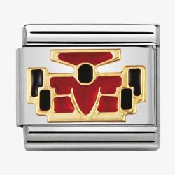 Nomination CLASSIC Gold Sports Red Formula 1 Car Charm 030203/23