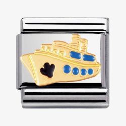 Nomination CLASSIC Gold Tech Cruise Ship Charm 030210/12