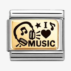 Nomination CLASSIC Gold I Love Music Charm 030166/46
