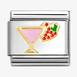 Nomination CLASSIC Gold Pink Cocktail Charm 030272/88