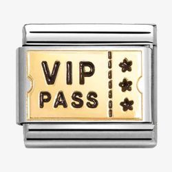 Nomination CLASSIC Gold VIP Pass Charm 030284/62
