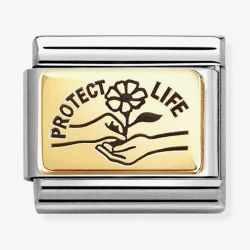 Nomination Classic Plates Protect Life Charm 030166/66