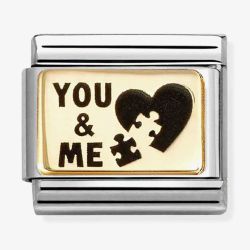 Nomination Classic Plates You And Me Puzzle Charm 030166/71