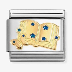 Nomination Composable Classic Book with Blue Stars Charm 030285/85