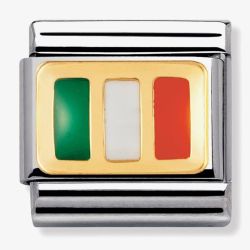 Nomination CLASSIC Gold Flags Ireland Charm 030234/10