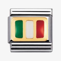 Nomination CLASSIC Gold Italy Flag Charm 030234/21
