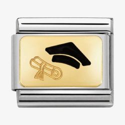 Nomination CLASSIC Gold Graduation Cap Charm 030284/27