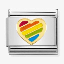 Nomination CLASSIC Rainbow Heart Charm 030272/54