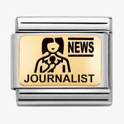 Nomination CLASSIC Composable Plates Journalist Charm 030166/06