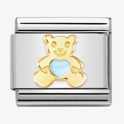 Nomination CLASSIC Composable Blue Enamel Bear Heart Charm 030272/65