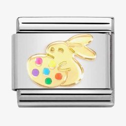 Nomination CLASSIC Composable Gold Easter Rabbit with Egg Charm 030272/76