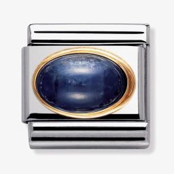 Nomination CLASSIC Gold Oval Sapphire Charm 030504/08