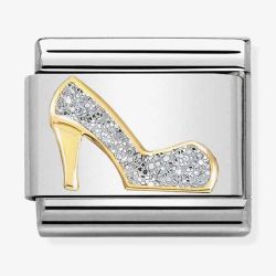 Nomination CLASSIC Gold Glitter High Heel Shoe Charm 030220/04 *