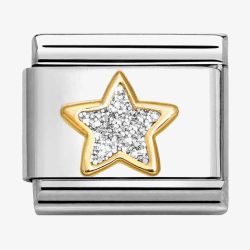 Nomination CLASSIC Silver Glitter Star Charm 030220/19