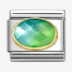 Nomination CLASSIC Blue & Green Gradient Faceted Stone Charm 030612/037