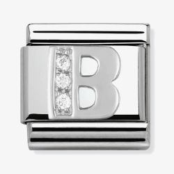 Nomination CLASSIC Silvershine Letter B Charm 330301/02