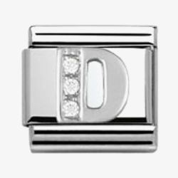 Nomination CLASSIC Silvershine Letter D Charm 330301/04