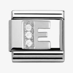 Nomination CLASSIC Silvershine  Letter E Charm 330301/05