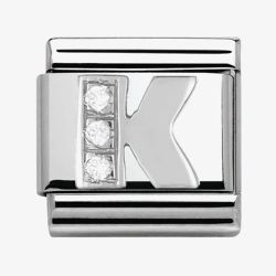 Nomination CLASSIC Silvershine  Letter K Charm 330301/11
