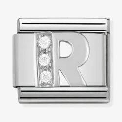 Nomination CLASSIC Silvershine Letter R Charm 330301/18