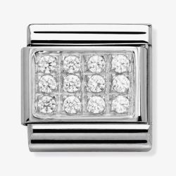 Nomination CLASSIC Silvershine Pavé White CZ Charm 330307/01