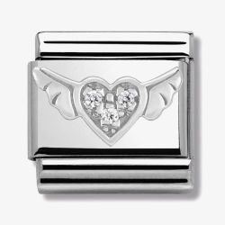 Nomination CLASSIC Silvershine Symbols Flying Heart Charm 330304/12