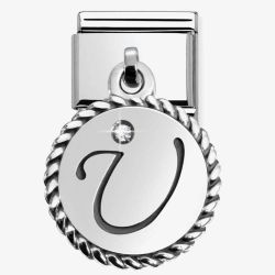 Nomination CLASSIC Silvershine Alphabet Letters U Charm 331809/21