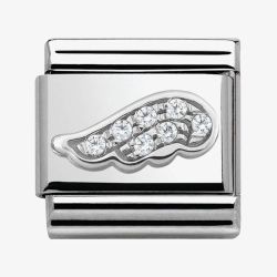 Nomination CLASSIC Silvershine Oxidised White Wing Charm 330304/16