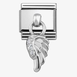 Nomination CLASSIC Silvershine Cubic Zirconia Wing Charm 331800/06