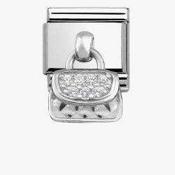 Nomination CLASSIC Silvershine Cubic Zirconia Bag Charm 331800/08