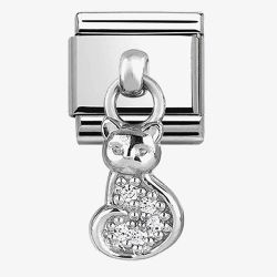 Nomination CLASSIC Silvershine Cat Dropper Charm 331800/18