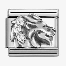 Nomination Silvershine Sterling Silver Cubic Zirconia Leo Charm 330326/05