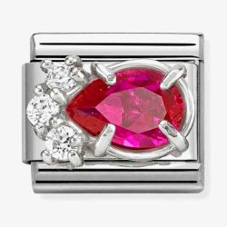 Nomination Classic Red Cubic Zirconia Teardrop Charm 330329/02