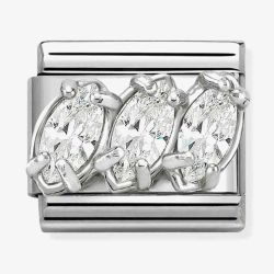 Nomination Classic Sparkling Three Stone Charm 330329/05