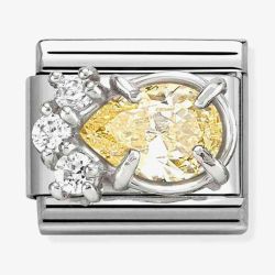 Nomination Classic Yellow Cubic Zirconia Teardrop Charm 330329/07