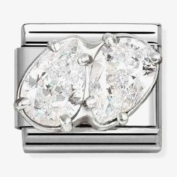 Nomination Classic Sparkling Double Teardrop Charm 330329/09