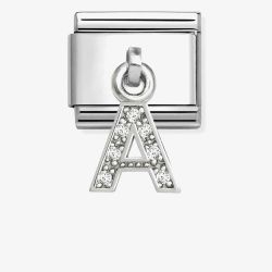 Nomination Silvershine Sparkling Letter A Charm 331818/01 *