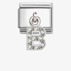 Nomination Silvershine Sparkling Letter B Charm 331818/02
