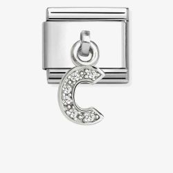 Nomination Silvershine Sparkling Letter C Charm 331818/03